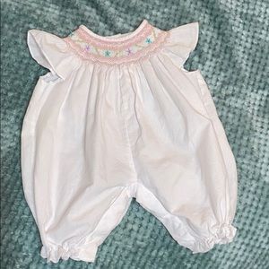 NB baby smock outfit